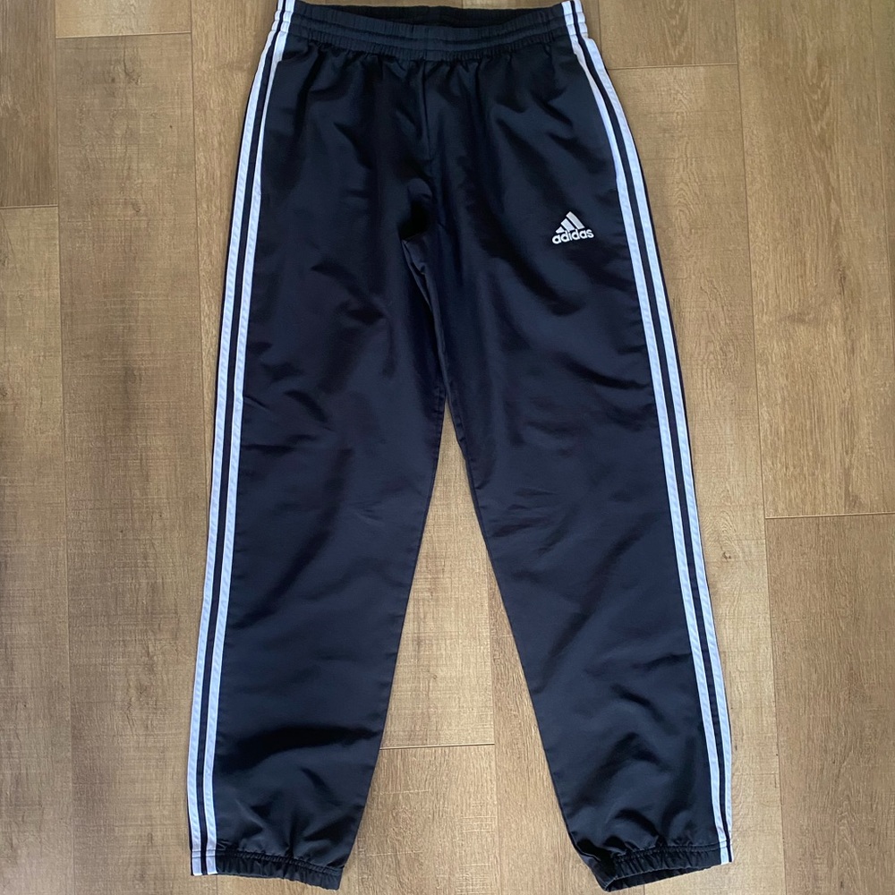 Mens Black Adidas Aeroready Track Pants